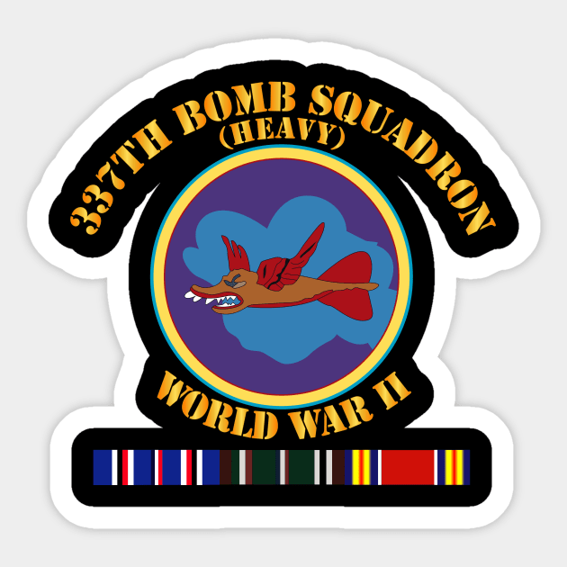 337th Bomb Squadron WWII w SVC Sticker by twix123844